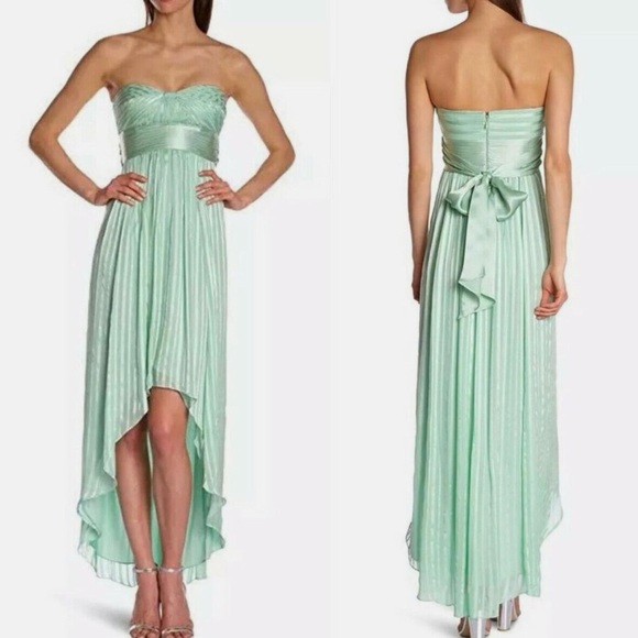 BCBGMaxAzria Green Pleated Dress - Picture 2 of 2